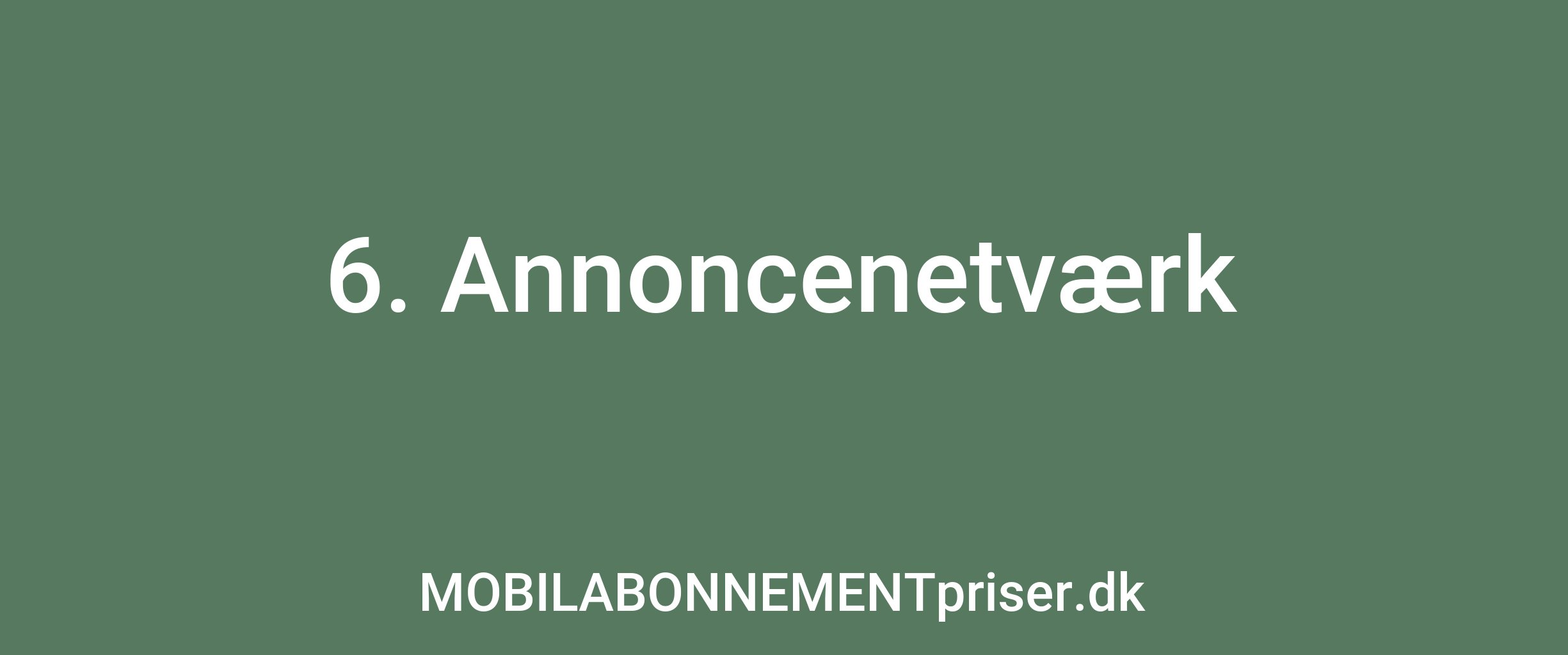 6. Annoncenetværk